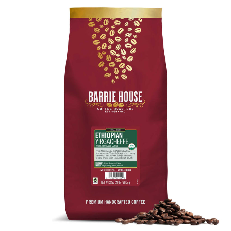 Barrie House FTO Ethiopian Yirgacheffe Coffee Beans 6 2lb Bags