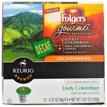 Folgers Lively Colombian Decaf K-Cup® Pods 12ct