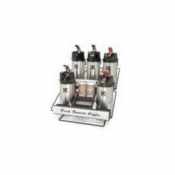 Grindmaster AR5 Five Pot Rack with Condiment Holder Rack With Pots Part # 70653