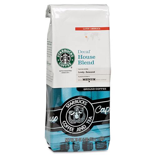 Starbucks Coffee House Blend DECAFFEINATED 1lb Bag of Beans
