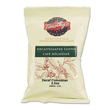 Timothys Decaffeinated Colombian Ground Coffee 32 2.5oz Fraction Packs