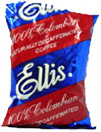 Ellis 100% Colombian Decaffeinated Ground Coffee 96 2oz Bags