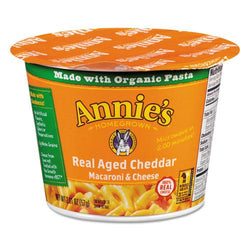 Annie's Homegrown Aged Cheddar Mac and Cheese, 2.01 oz Cup, 12/Carton