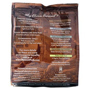 Baronet Coffee Crème Brulee Coffee Pods 18ct Back