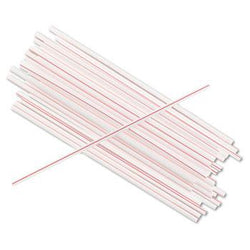 Boardwalk 5 1-4 White Red Coffee Stir Sticks 10000ct