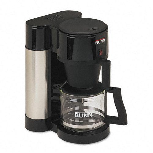 Bunn HBXB Stainless Steel and Black 10-Cup Professional Home Coffee Brewer