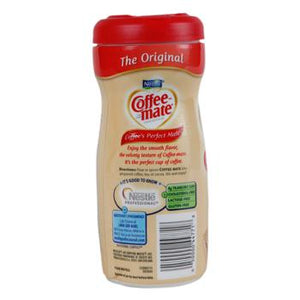 Coffee Mate Non-Dairy Powder Creamer 11oz Plastic Bottle Back