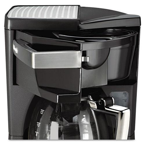 Delonghi Stainless Steel Black 12-Cup Programmable Coffee Maker