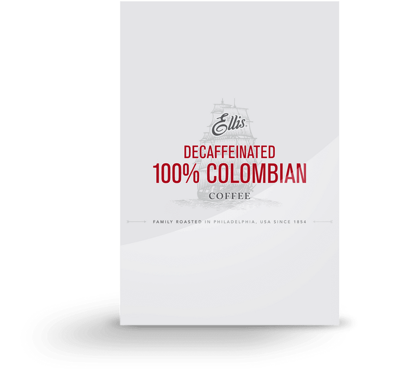 Ellis 100% Colombian Decaffeinated Ground Coffee 96 2oz Bags