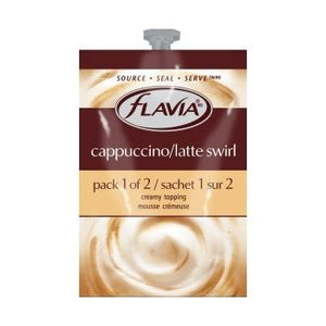 Flavia Cappuccino Latte Swirl Fresh Packs 80ct 4 Rails