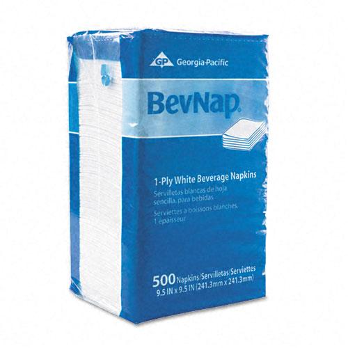 Georgia Pacific 9.5x9.5 Inch Single Ply Beverage Napkins 4000ct