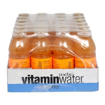 Glaceau Vitamin Water Essential Orange 24 20oz Bottles Front Case