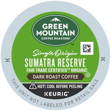 Green Mountain Coffee Fair Trade Organic Sumatran Reserve K-Cups 24ct Extra Bold