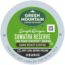 Green Mountain Coffee Fair Trade Organic Sumatran Reserve K-Cups 24ct Extra Bold