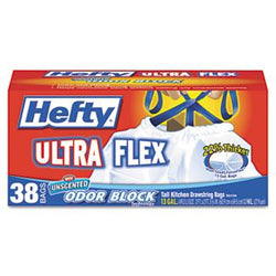 Hefty 13 Gallon Ultra Flex Waste Bags 38ct Box