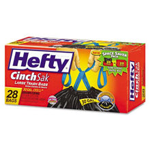 Hefty 30 Gallon Cinch Sak Tall Kitchen and Trash Bags 28ct Box