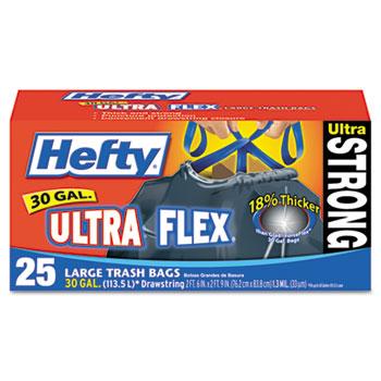 Hefty 30 Gallon Ultra Flex Waste Bags 25ct Box