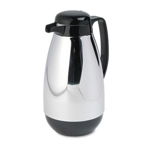 Hormel Chrome-Plated Vacuum Glass Lined Carafe 1 Liter Capacity