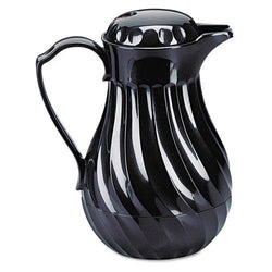 Hormel Swirl Design Black Poly Lined Carafe 40oz Capacity