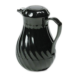 Hormel Swirl Design Black Poly Lined Carafe 64oz Capacity