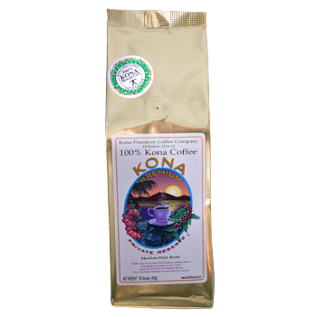 Kona Premium Estate Roast Coffee Beans 1LB Bag