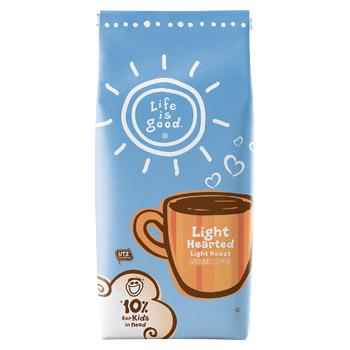 Life is Good Light Hearted Ground Coffee 11oz bag