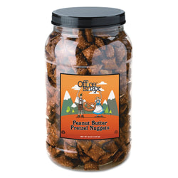 Office Snax Pretzel Assortment Peanut Butter 44oz Canister