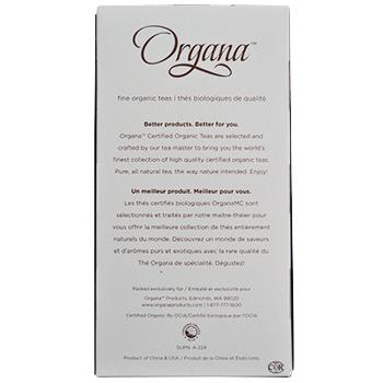 Organa Earl Grey Tea Pods 18ct Box back