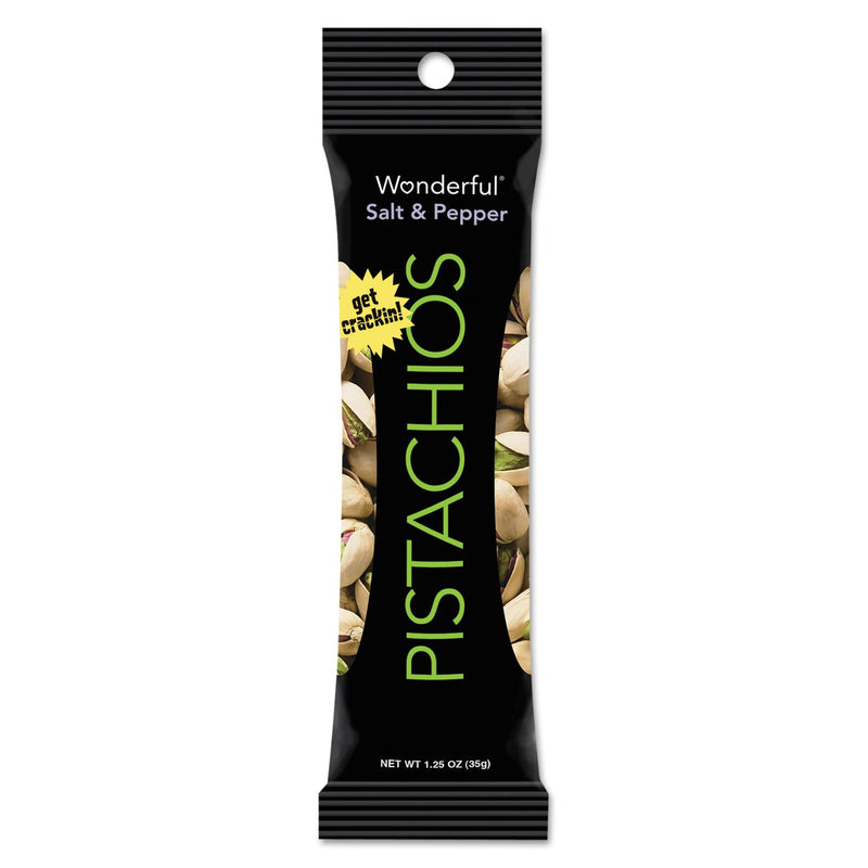 Paramount Farms Wonderful Pistachios Salt & Pepper 1.25oz Pack 12ct