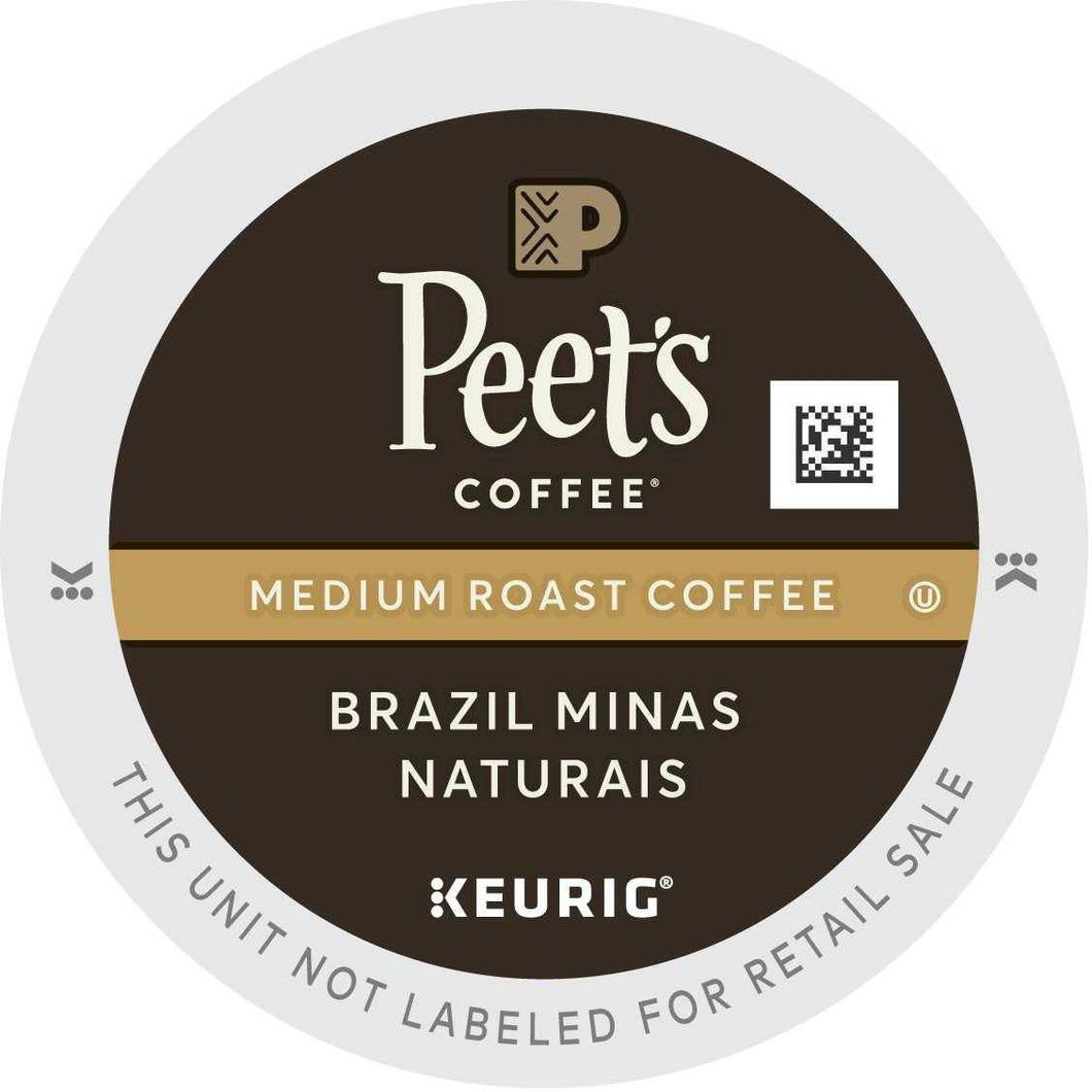 Peet's Coffee Brazil Minas Naturais K-Cups 88ct