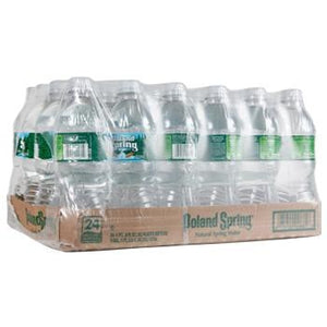 Poland Springs Bottled Water 24 16.9oz Bottles Case Angled