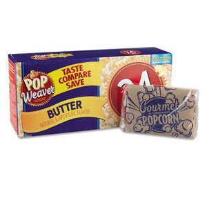 Pop Weaver Butter Flavor Microwave Popcorn 15ct Box