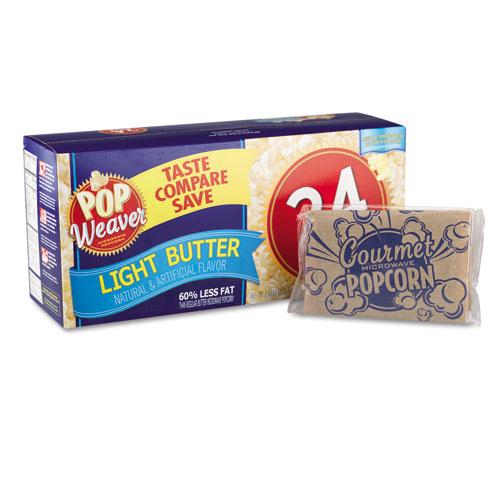 Pop Weaver Butter Light Flavor Microwave Popcorn 15ct Box