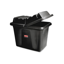 Rubbermaid 12 cubic ft. Black Polyethylene Metal Frame Cube Truck