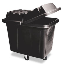 Rubbermaid 12 cubic feet Black Polyethylene Metal Frame Cube Truck