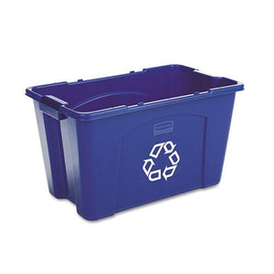 Rubbermaid 18 Gallon Blue Stacking Recycle Bin