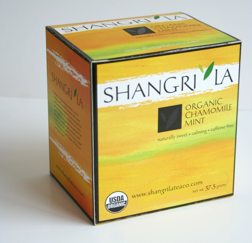 Shangri La Organic Chamomile Mint Tisane Tea Sachets 15ct