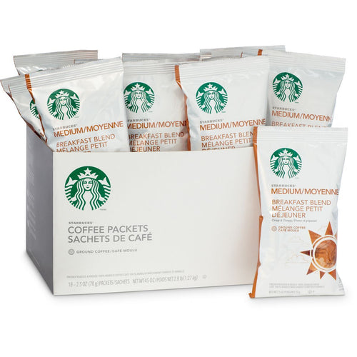 Starbucks Breakfast Blend Ground Coffee 18 2.5oz Bag