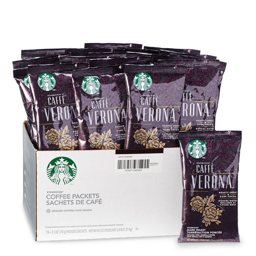 Starbucks Caffe Verona Ground Coffee 18 2.5oz Bags