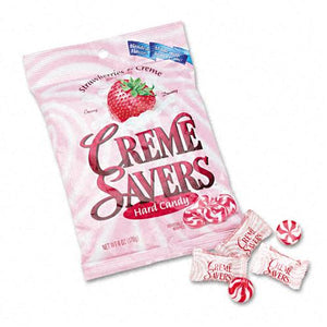 Strawberry Creme Savers Hard Candy 6oz Bag