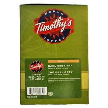 Timothys Coffee Earl Grey Tea K-Cup&reg; Pods 96ct