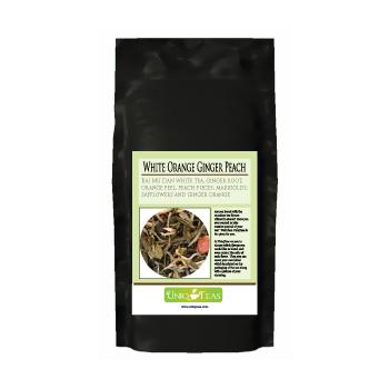 Uniq Teas White Orange Ginger Peach Loose Leaf Tea